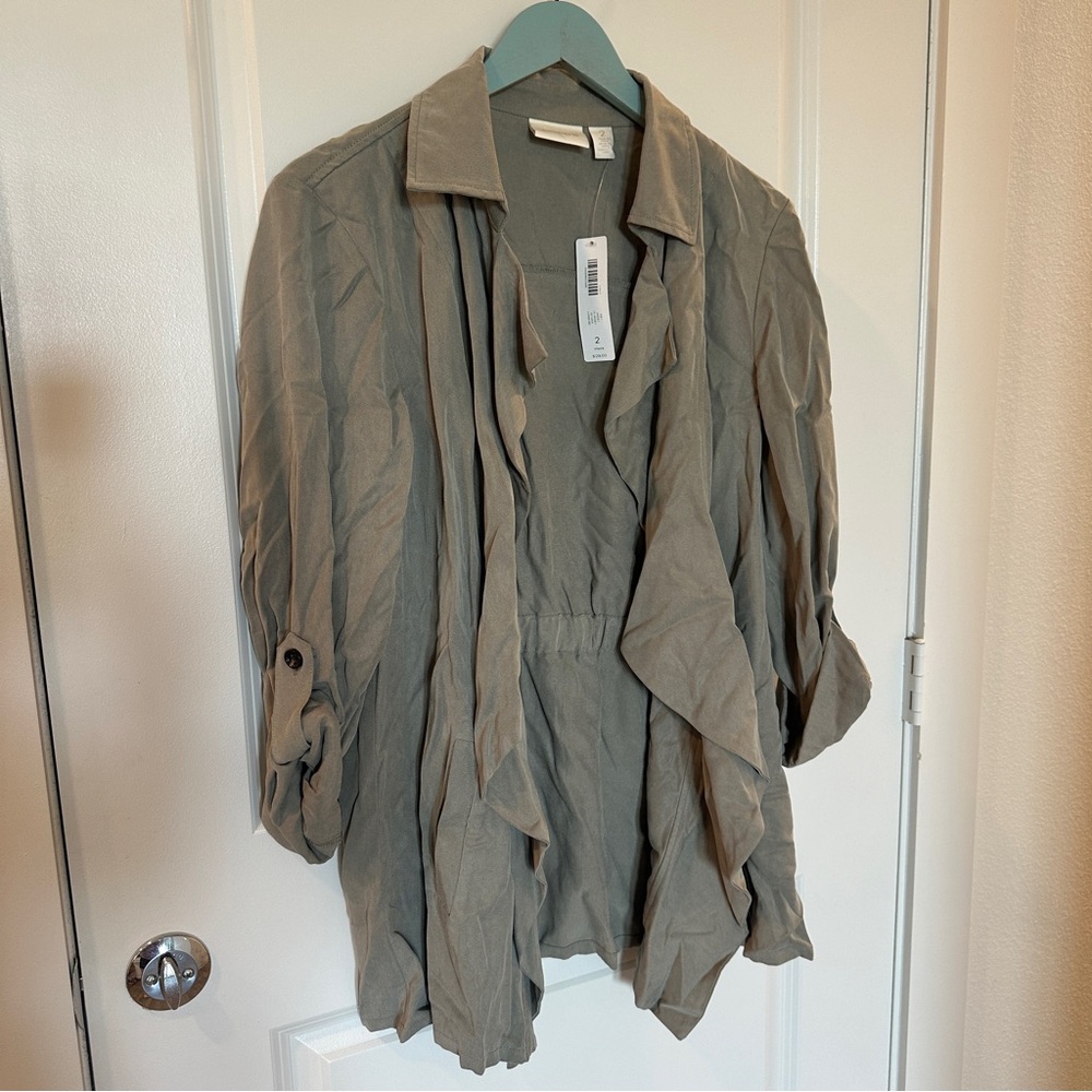 NWT Olive Soft Utility Jacket